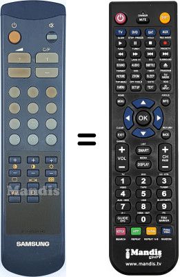 Gleichwertige Fernbedienung Samsung 3F14-00034-140 Gleichwertige Fernbedienung Samsung 3F14-00034-140