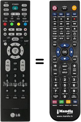Gleichwertige Fernbedienung LG 42PC3RV-TV Gleichwertige Fernbedienung LG 42PC3RV-TV