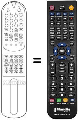 Replacement remote control LG CB21Q60ET Replacement remote control LG CB21Q60ET