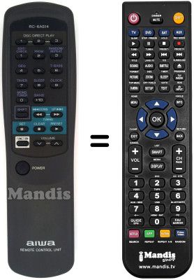 Gleichwertige Fernbedienung RC-6AS14
