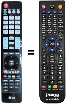 Replacement remote control LG 47LH9000