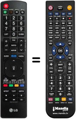 Gleichwertige Fernbedienung LG 32LK430 Gleichwertige Fernbedienung LG 32LK430