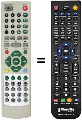 Gleichwertige Fernbedienung REMCON455