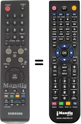 Replacement remote control Samsung LE27S71 Replacement remote control Samsung LE27S71