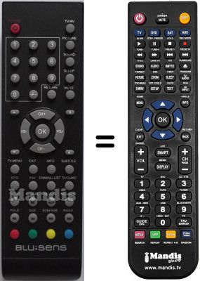 Gleichwertige Fernbedienung Blusens H94-22P-SP-1091063