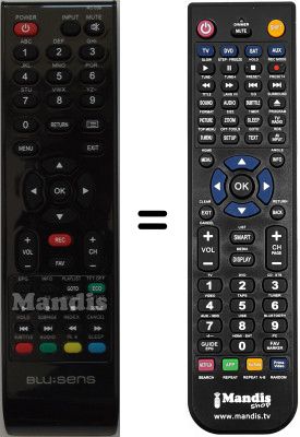 Gleichwertige Fernbedienung RC-038