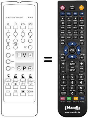 Gleichwertige Fernbedienung Neckermann 765 / 317