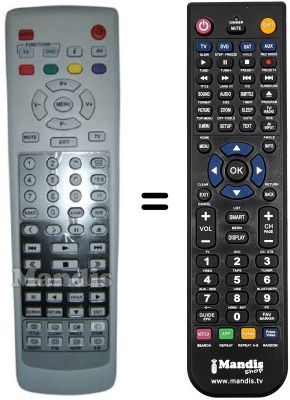 Gleichwertige Fernbedienung REMCON126