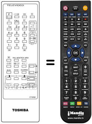 Replacement remote control CT-9332