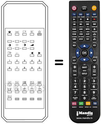 Replacement remote control Karcher CTV4920 Replacement remote control Karcher CTV4920