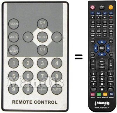 Replacement remote control REMCON105