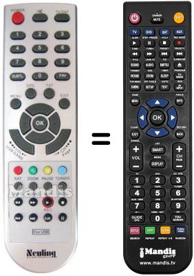 Gleichwertige Fernbedienung REMCON1337