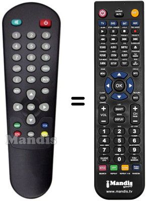 Gleichwertige Fernbedienung REMCON684