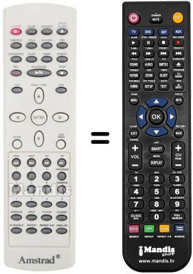 Gleichwertige Fernbedienung REMCON155