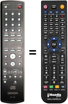 Gleichwertige Fernbedienung Denon RC-1133