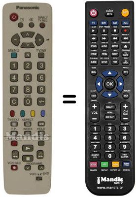Replacement remote control Panasonic TX29PM11D