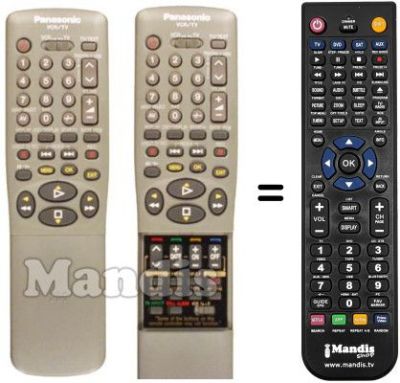 Replacement remote control Panasonic NV-FJ615EG