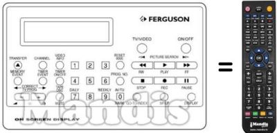 Replacement remote control REMCON255