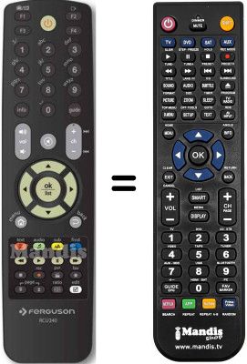 Replacement remote control RCU-240
