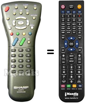 Gleichwertige Fernbedienung GA455WJSB