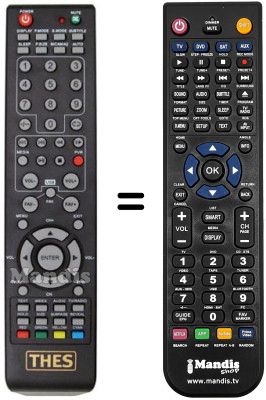 Gleichwertige Fernbedienung THES LEW15TH80KL