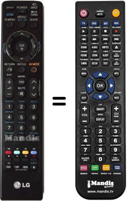 Gleichwertige Fernbedienung LG MKJ40653831