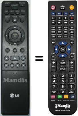 Gleichwertige Fernbedienung LG AKB35960102
