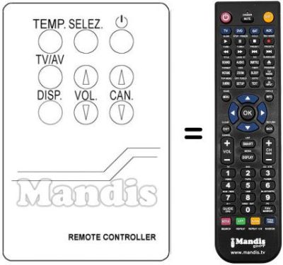 Replacement remote control Vexa VX1101