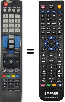 Replacement remote control AKB73615309