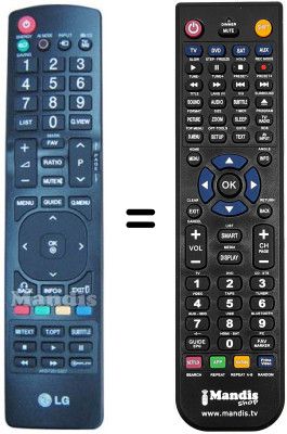 Replacement remote control LG 26LD320 Replacement remote control LG 26LD320