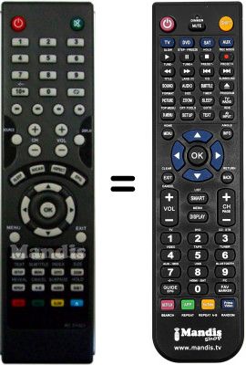 Gleichwertige Fernbedienung Matsui RC-SY023