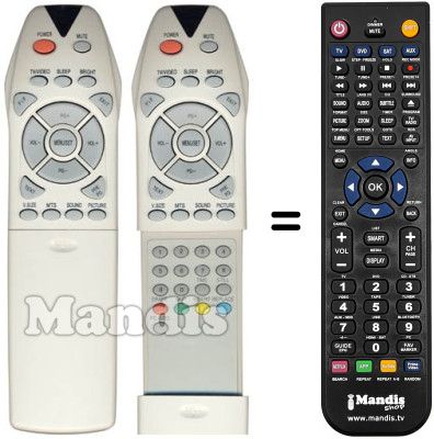 Replacement remote control Trans Continents TR42600
