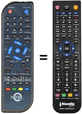 Gleichwertige Fernbedienung REMCON733