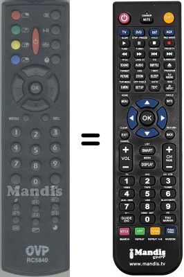 Replacement remote control RC5840