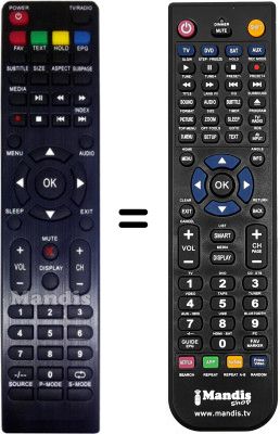 Gleichwertige Fernbedienung Oceanic Ocealed