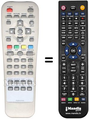 Gleichwertige Fernbedienung Daewoo PDP42NESI-T1