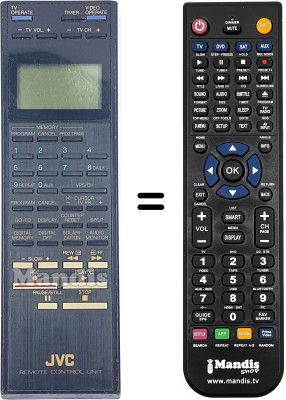 Gleichwertige Fernbedienung JVC HR-D530E