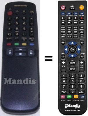 Replacement remote control Panasonic EUR51924