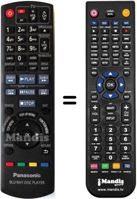 Replacement remote control Panasonic DMP-BD45