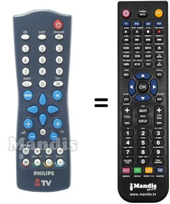 Replacement remote control Philips 14HT3154 / 05