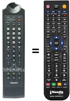 Replacement remote control RC6941 / 01 Replacement remote control RC6941 / 01