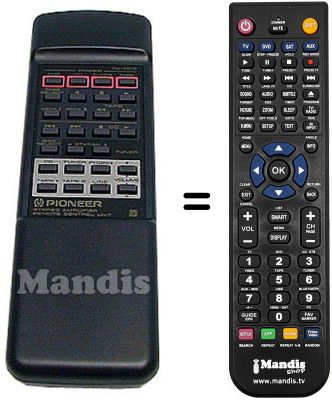 Replacement remote control Pioneer A-604R