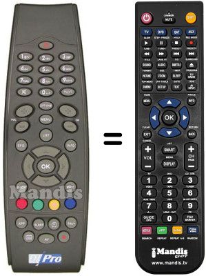 Gleichwertige Fernbedienung RC39870B03-00