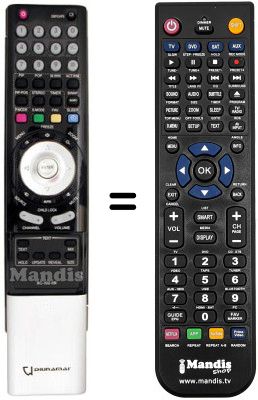 Replacement remote control RC-I02-0N