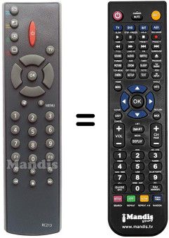 Gleichwertige Fernbedienung RC213