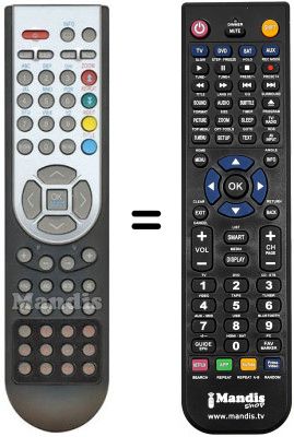 Replacement remote control Vestel 26830I DTV