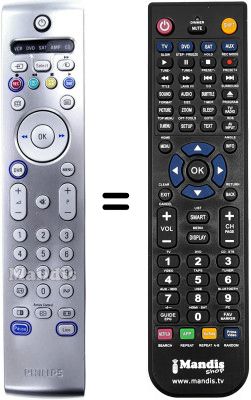 Gleichwertige Fernbedienung Philips RC4303 / 01