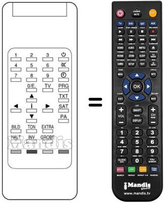 Replacement remote control RC511