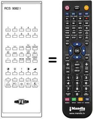 Gleichwertige Fernbedienung RCS9082.1