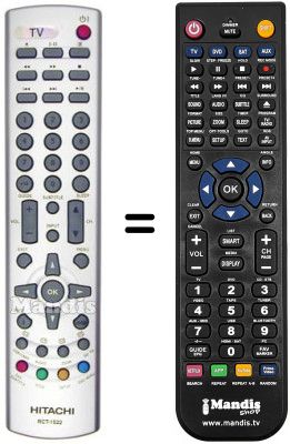 Replacement remote control Hitachi RC T1522